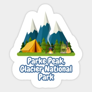 Parke Peak, Glacier National Park Sticker